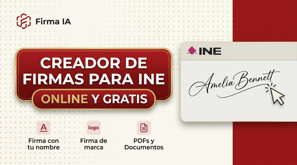 Creador de firmas para INE online y gratis
